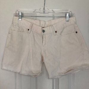 Lucky Brand Cut-Off Shorts in White Size 26